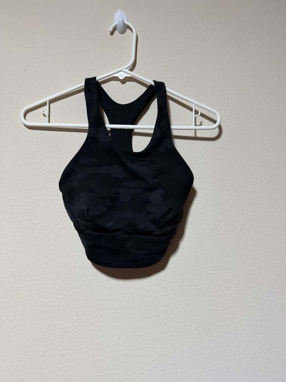 Lululemon Wunder Train Longline Bra Heritage 365 Camo Deep Coal Size 4